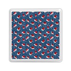 Blue Christmas Hats Memory Card Reader (square) by SychEva