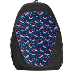 Blue Christmas Hats Backpack Bag by SychEva