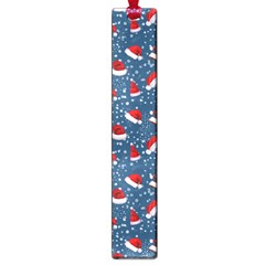 Blue Christmas Hats Large Book Marks by SychEva