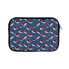 Blue Christmas Hats Apple Ipad Mini Zipper Cases by SychEva