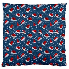 Blue Christmas Hats Standard Flano Cushion Case (two Sides) by SychEva