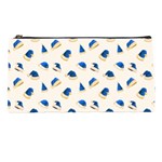 Blue Christmas Hats Pencil Case Front