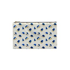 Blue Christmas Hats Cosmetic Bag (small) by SychEva