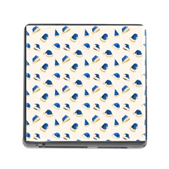 Blue Christmas Hats Memory Card Reader (square 5 Slot) by SychEva