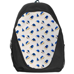 Blue Christmas Hats Backpack Bag by SychEva