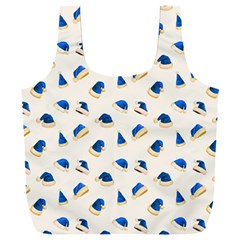 Blue Christmas Hats Full Print Recycle Bag (xxl) by SychEva