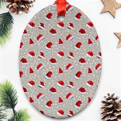 Santa Hat Oval Ornament (two Sides) by SychEva