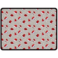 Santa Hat Double Sided Fleece Blanket (large)  by SychEva