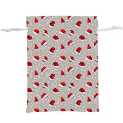 Santa Hat  Lightweight Drawstring Pouch (xl) by SychEva