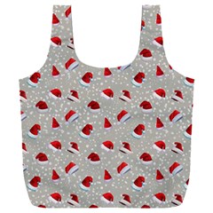 Santa Hat Full Print Recycle Bag (xxl) by SychEva