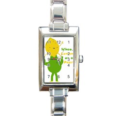 Lemon Over Pear Rectangle Italian Charm Watch by LemonPear