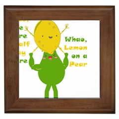 Lemon Over Pear Framed Tile by LemonPear