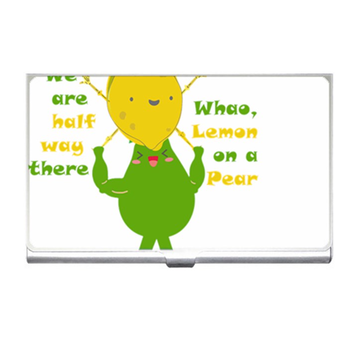 Lemon Over Pear Business Card Holder