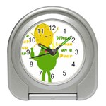 Lemon Over Pear Travel Alarm Clock Front