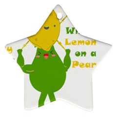 Lemon Over Pear Star Ornament (two Sides) by LemonPear