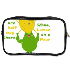 Lemon Over Pear Toiletries Bag (two Sides)