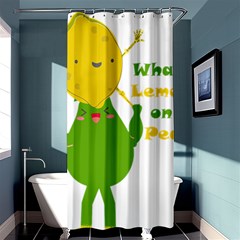 Lemon Over Pear Shower Curtain 36  X 72  (stall) 