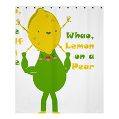 Lemon Over Pear Shower Curtain 60  X 72  (medium) 