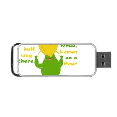 Lemon Over Pear Portable Usb Flash (one Side)