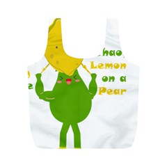 Lemon Over Pear Full Print Recycle Bag (m) by LemonPear