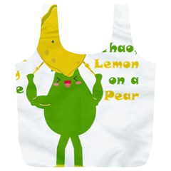 Lemon Over Pear Full Print Recycle Bag (xl)