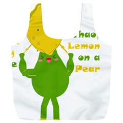 Lemon Over Pear Full Print Recycle Bag (xxl) by LemonPear