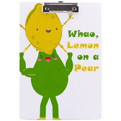 Lemon Over Pear A4 Clipboard by LemonPear