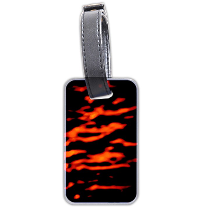 Red  Waves Abstract Series No12 Luggage Tag (two sides)