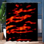 Red  Waves Abstract Series No12 Shower Curtain 60  x 72  (Medium)  60 x72  Curtain