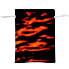 Red  Waves Abstract Series No12  Lightweight Drawstring Pouch (xl) by DimitriosArt