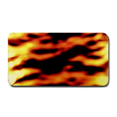 Red  Waves Abstract Series No13 Medium Bar Mats by DimitriosArt