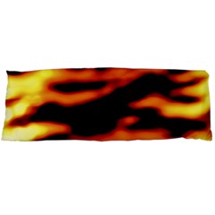 Red  Waves Abstract Series No13 Body Pillow Case (dakimakura) by DimitriosArt