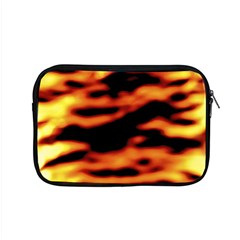 Red  Waves Abstract Series No13 Apple Macbook Pro 15  Zipper Case