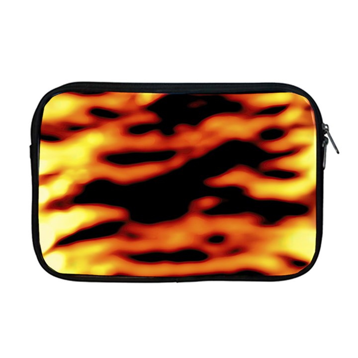 Red  waves abstract series no13 Apple MacBook Pro 17  Zipper Case