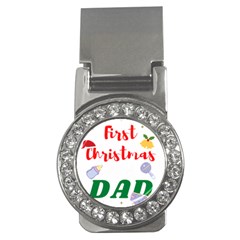 First Christmas As A Dad Money Clips (cz)  by LemonPear