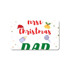 First Christmas As A Dad Magnet (name Card) by LemonPear