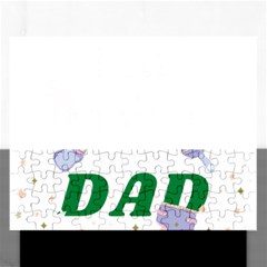 First Christmas As A Dad Rectangular Jigsaw Puzzl by LemonPear