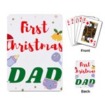 First Christmas as a Dad Playing Cards Single Design (Rectangle) Back