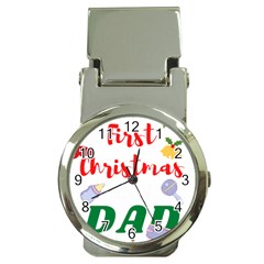 First Christmas As A Dad Money Clip Watches by LemonPear