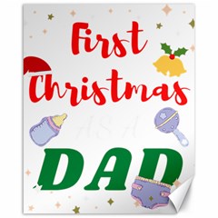 First Christmas As A Dad Canvas 16  X 20  by LemonPear