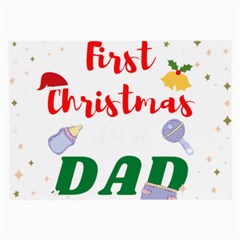 First Christmas As A Dad Large Glasses Cloth