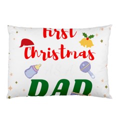 First Christmas As A Dad Pillow Case by LemonPear