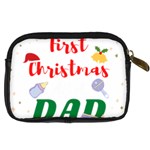 First Christmas as a Dad Digital Camera Leather Case Back