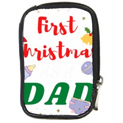 First Christmas As A Dad Compact Camera Leather Case by LemonPear