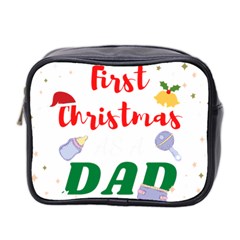 First Christmas As A Dad Mini Toiletries Bag (two Sides)