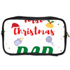 First Christmas As A Dad Toiletries Bag (one Side) by LemonPear