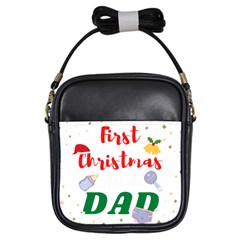 First Christmas As A Dad Girls Sling Bag by LemonPear