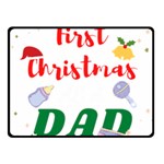 First Christmas as a Dad Fleece Blanket (Small) 50 x40  Blanket Front