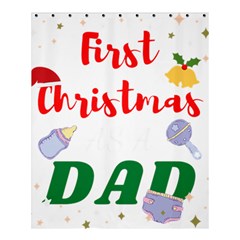 First Christmas As A Dad Shower Curtain 60  X 72  (medium) 