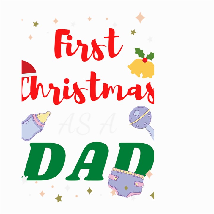 First Christmas as a Dad Small Garden Flag (Two Sides)